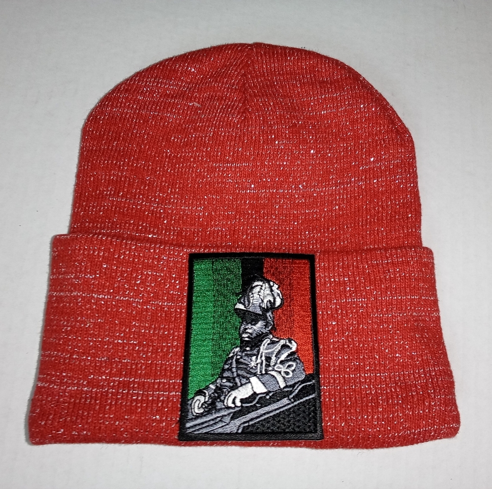 New 1 Marcus Garvey Skull Cap Cuffed Beanie Winter Hat! R B G Flag. OSFM. Unisex